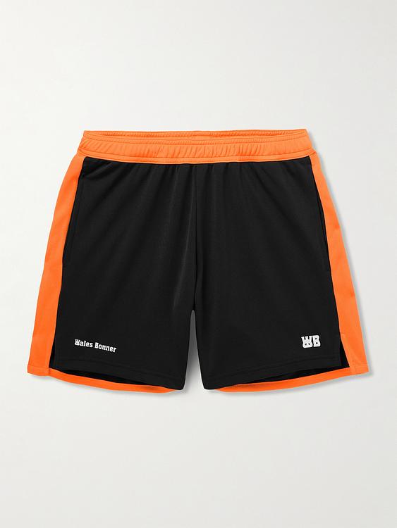 Print black running shorts from Wales Bonner