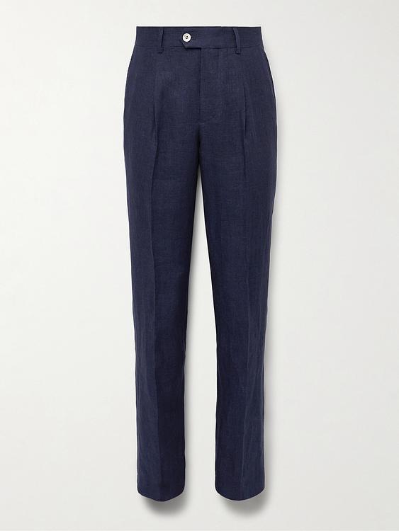 Dark blue suit trousers from Brunello Cucinelli