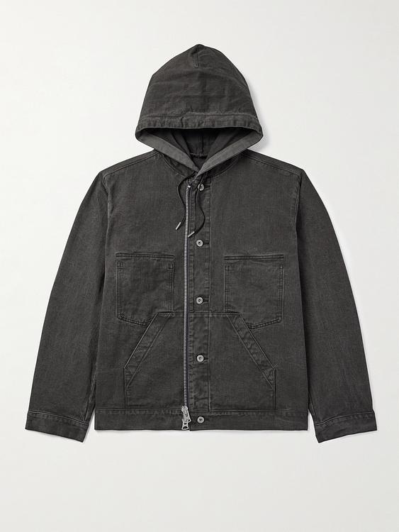 Dark grey casual jacket from Sacai