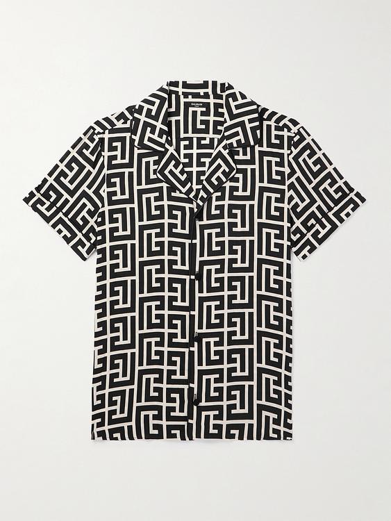 Black short sleeve shirt from Balmain