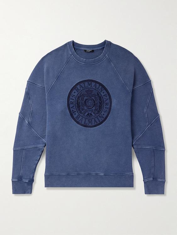Print blue sweatshirt from Balmain