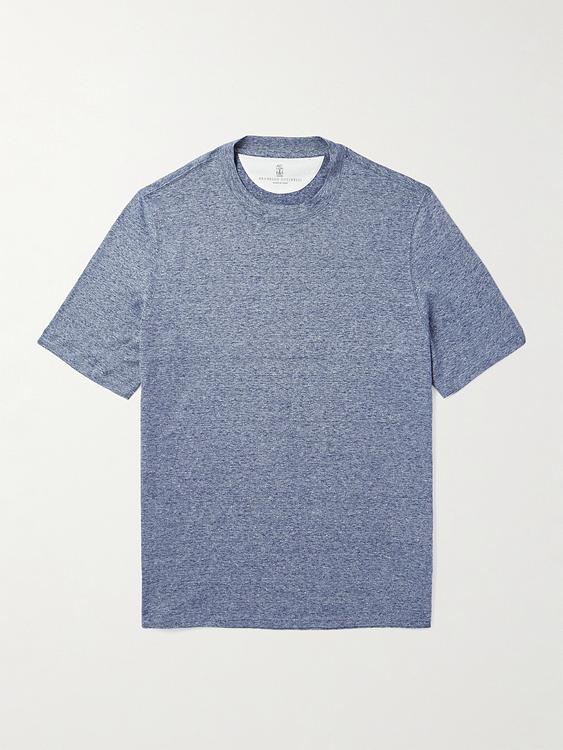 Blue t-shirt from Brunello Cucinelli