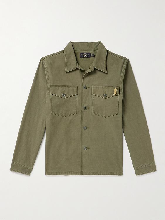 Taupe overshirt from RRL