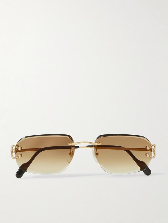 Multicolor d-frame sunglasses from Cartier Eyewear