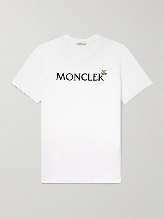 Print white t-shirt from Moncler