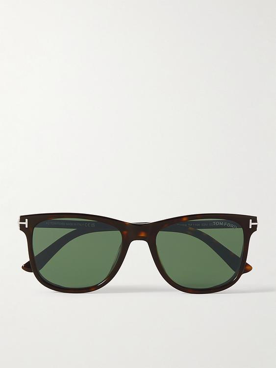 Green d-frame sunglasses from Tom Ford