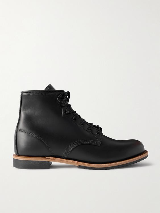 Black lace-up boots from Red Wing Shoes
