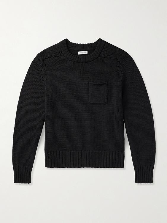 Black sweater from Miles Leon