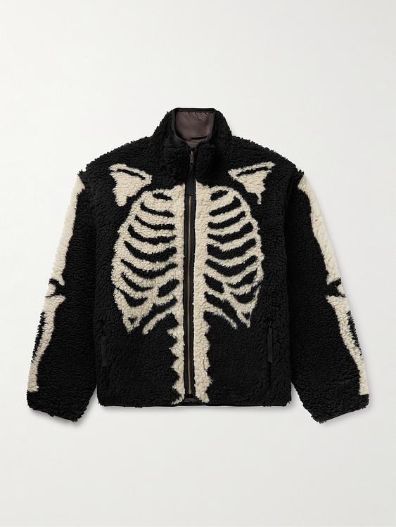 Black fleece jacket from Kapital