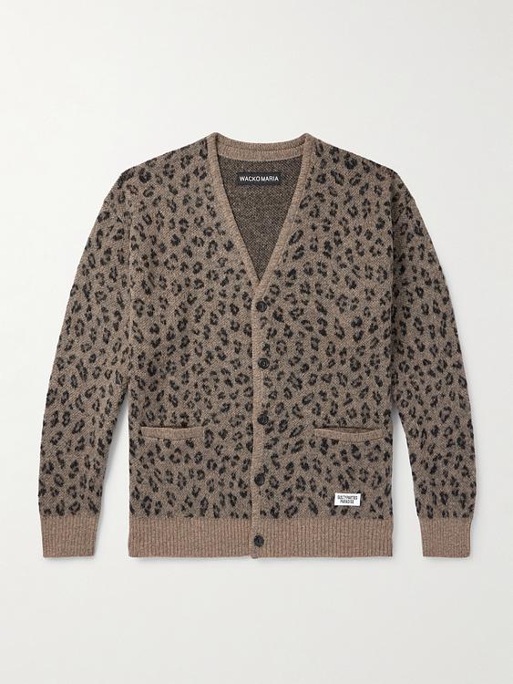 Grey cardigan from Wacko Maria