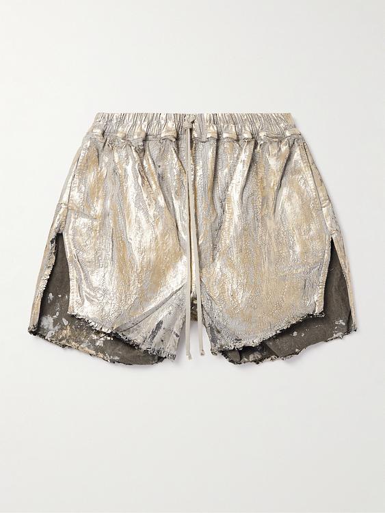 Beige boxer shorts from Rick Owens