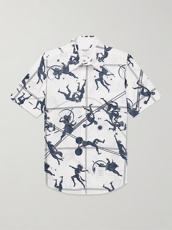 White short sleeve shirt from Thom Browne