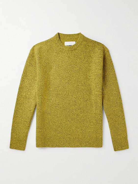 Khaki sweater from Jil Sander