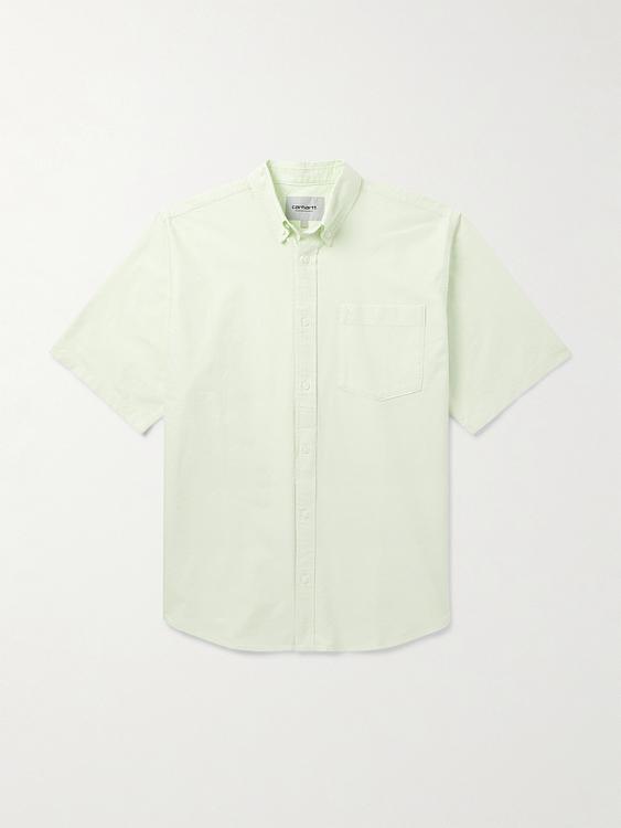 Grey short sleeve polo shirt from Carhartt Wip