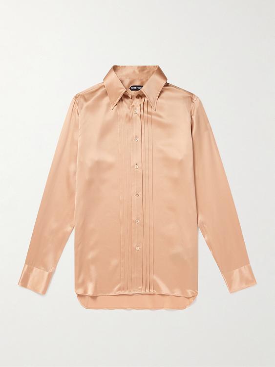 Peach casual shirt from Tom Ford