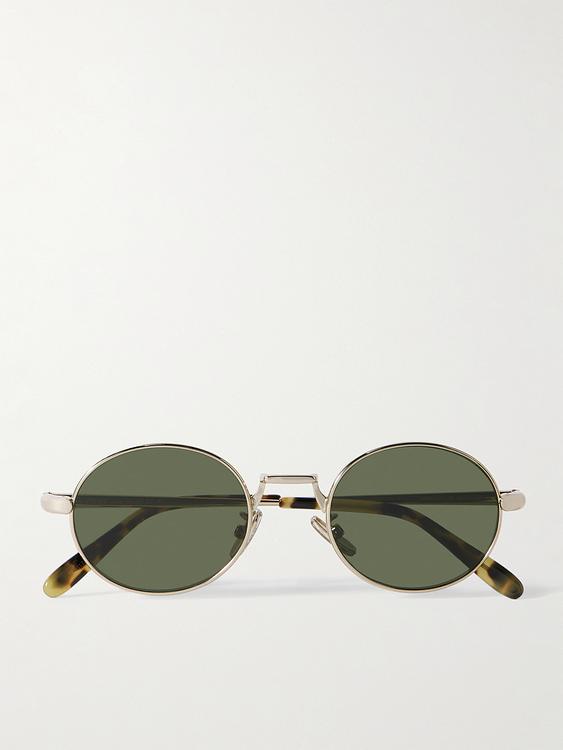 Green round frame sunglasses from Loewe