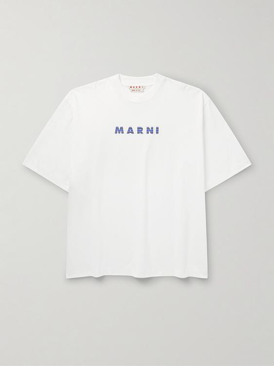 Print white t-shirt from Marni
