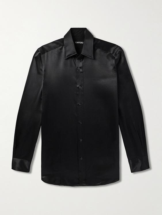 Black casual shirt from Tom Ford
