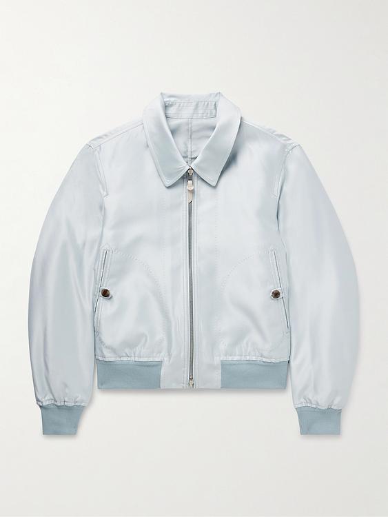 Grey bomber jacket from Tom Ford