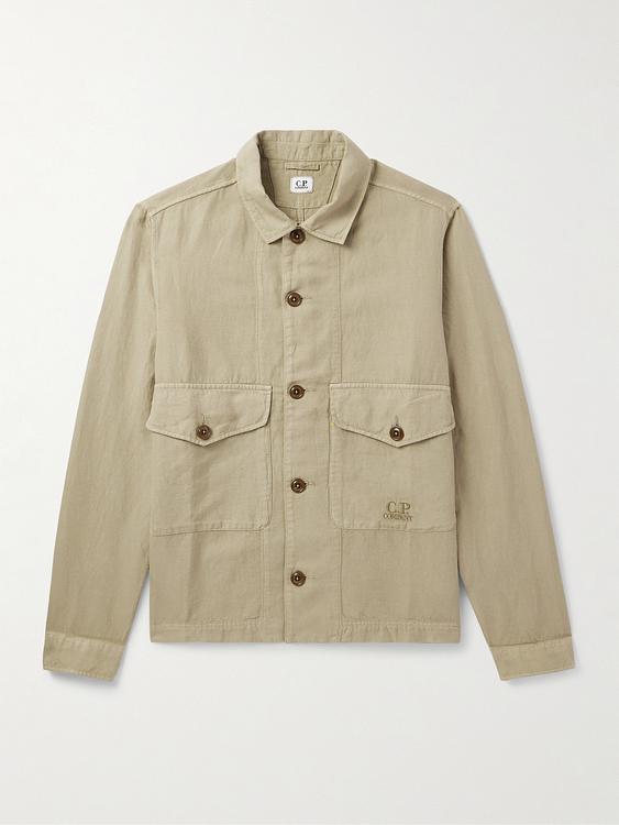 Taupe overshirt from C.P. Company