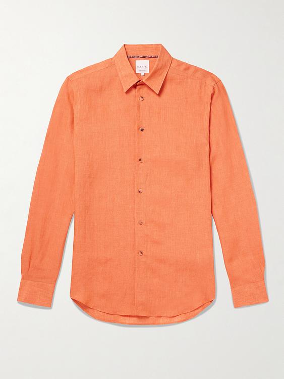Peach linen shirt from Paul Smith
