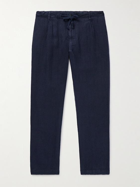 Black linen trousers from Hartford