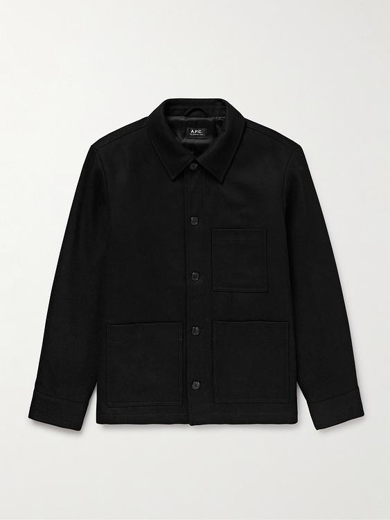 Black overshirt from A.P.C