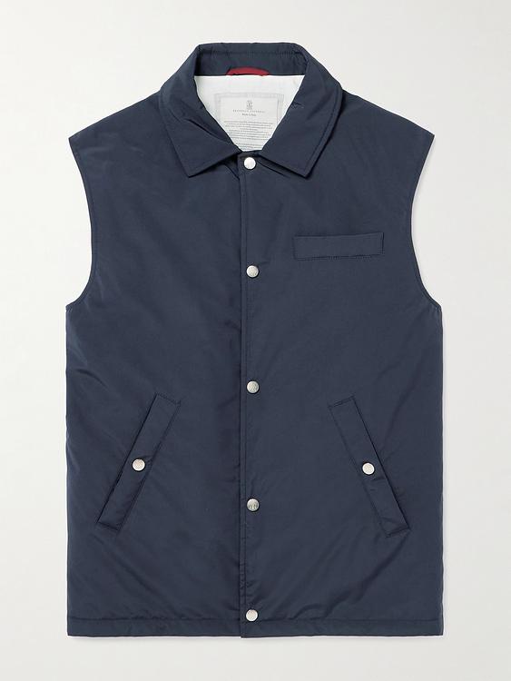 Dark grey vest from Brunello Cucinelli