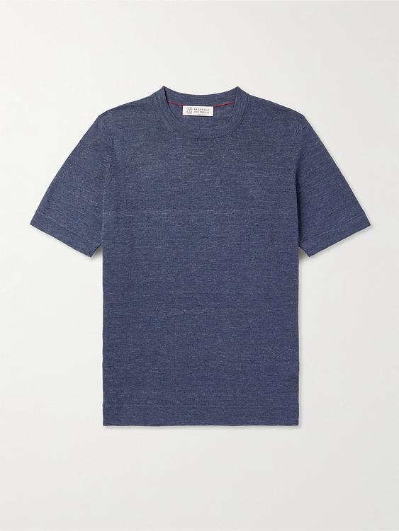 Blue t-shirt from Brunello Cucinelli