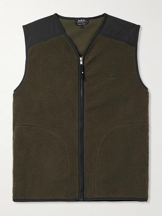 Dark green vest from A.P.C