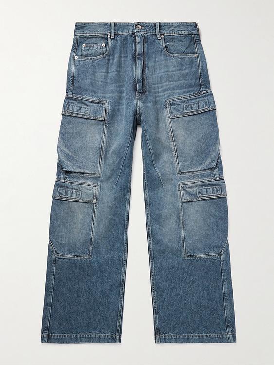 Dark grey distressed jeans from Drkshdw By Rick Owens
