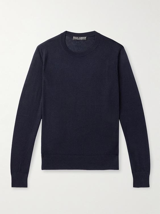 Black cashmere sweater from Dolce&Gabbana