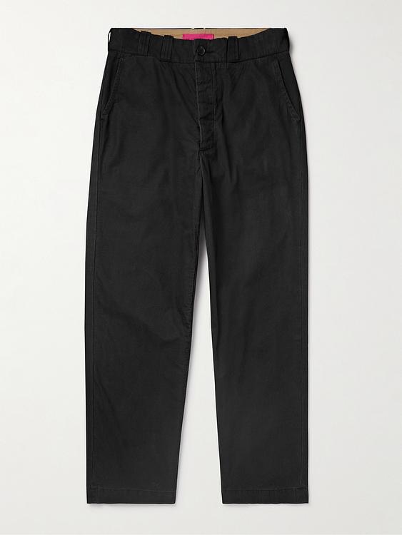 Black casual trousers from The Elder Statesman