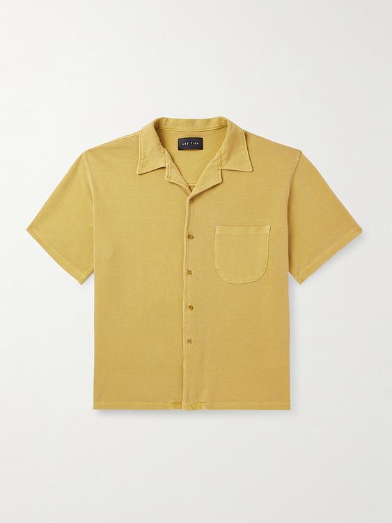 Beige short sleeve shirt from Les Tien