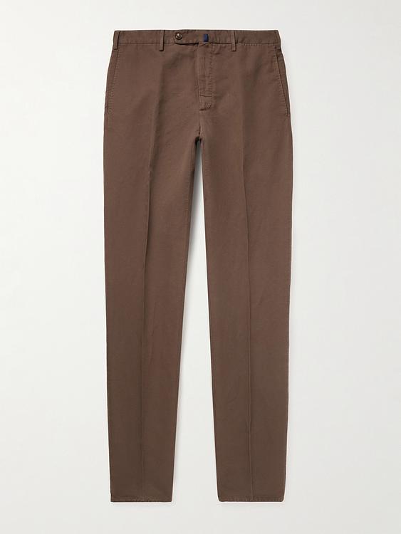 Dark brown chinos from Incotex