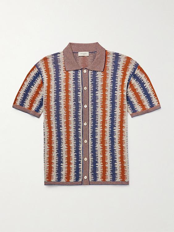 Striped multicolor short sleeve shirt from Piacenza 1733