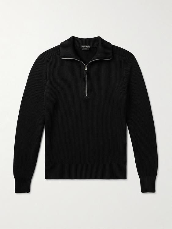 Black half-zip from Tom Ford