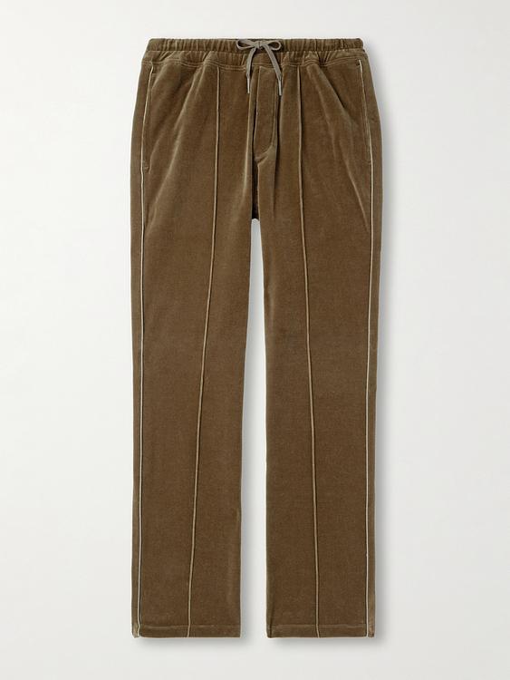 Brown drawstring trousers from Tom Ford