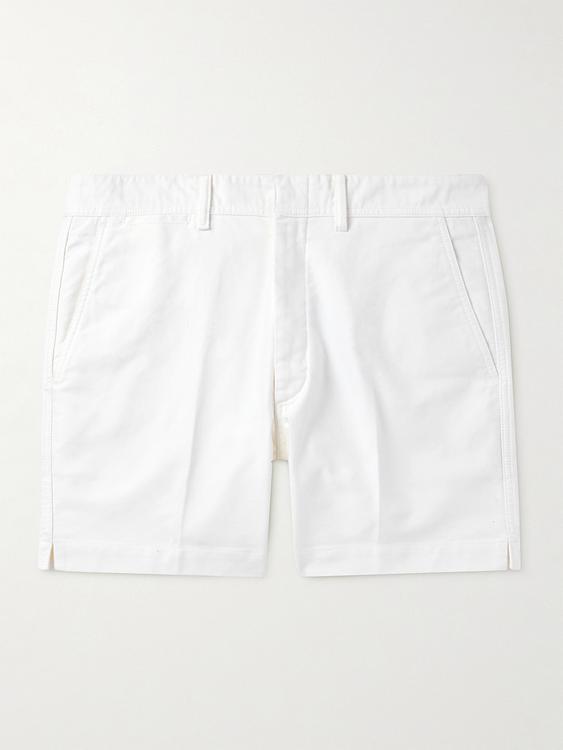 White chino shorts from Tom Ford