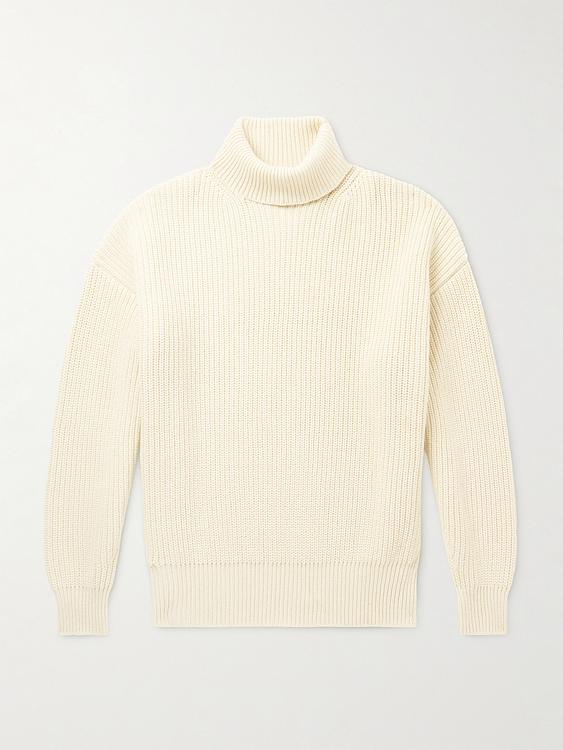 White turtleneck from Tom Ford