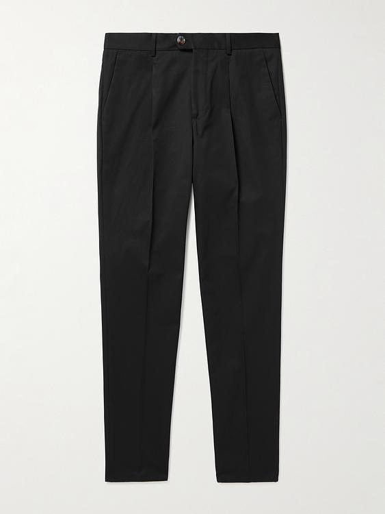 Black chinos from Brunello Cucinelli
