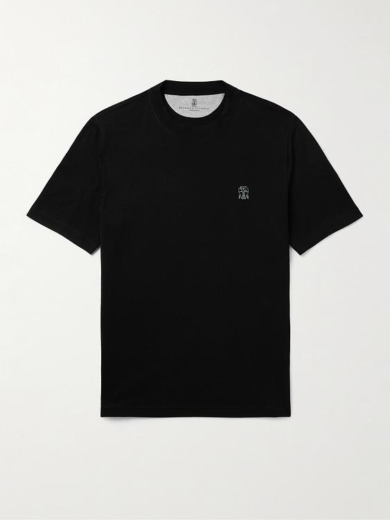 Black t-shirt from Brunello Cucinelli
