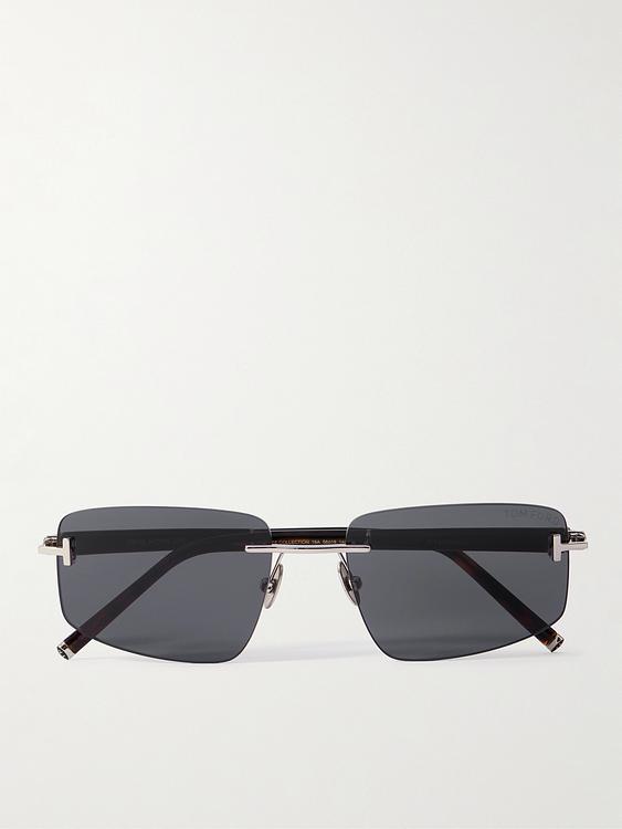 Grey d-frame sunglasses from Tom Ford