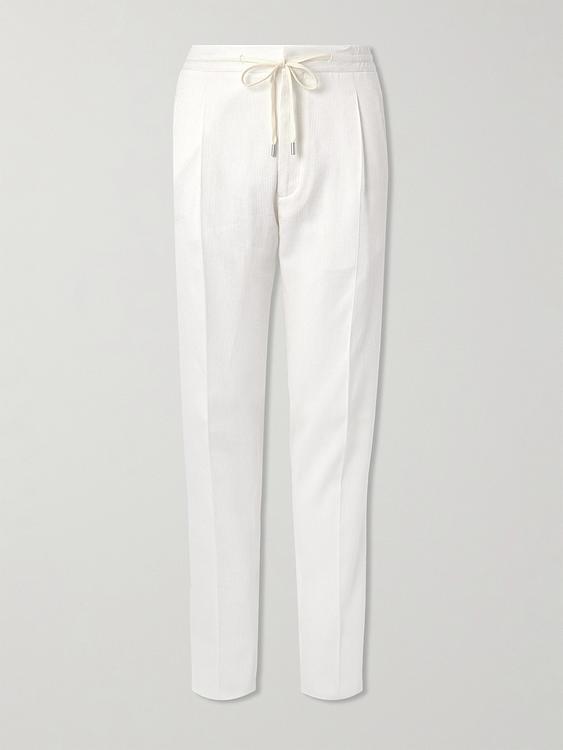 White formal trousers from Lardini