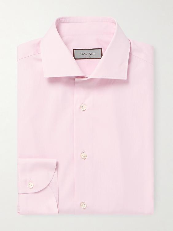 Light pink business shirt from Canali