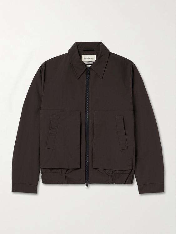 Dark brown bomber jacket from Oliver Spencer