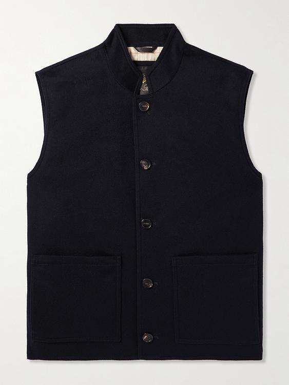Black vest from Loro Piana