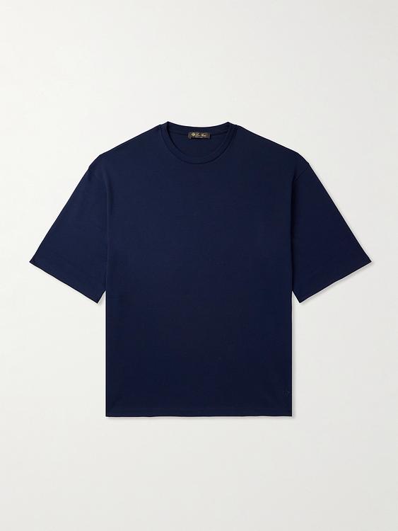 Dark blue t-shirt from Loro Piana