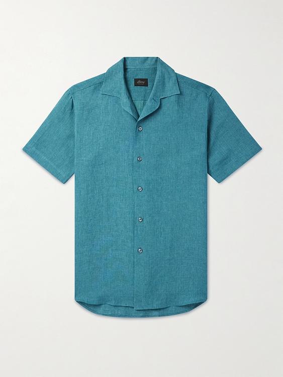Blue short sleeve shirt from Brioni