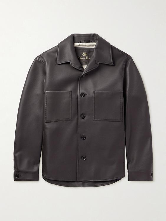 Dark brown overshirt from Loro Piana